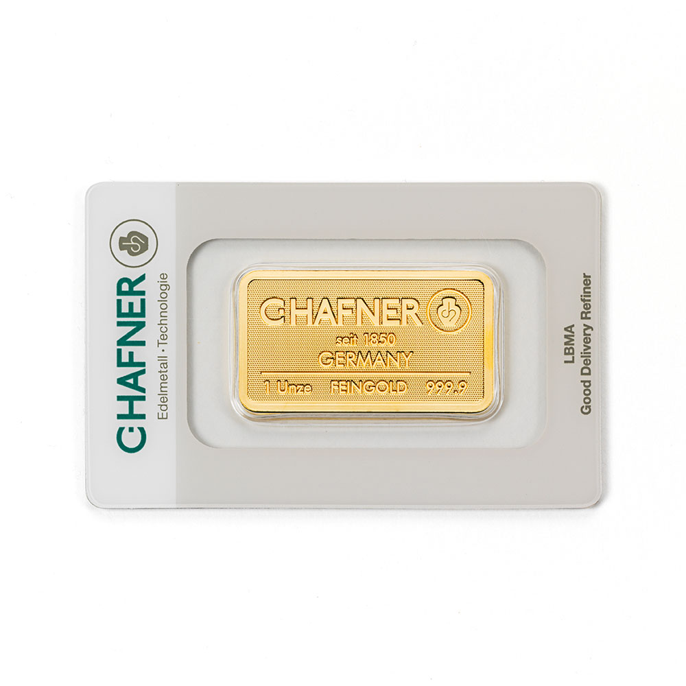 C.HAFNER 1 ounce goudbaar