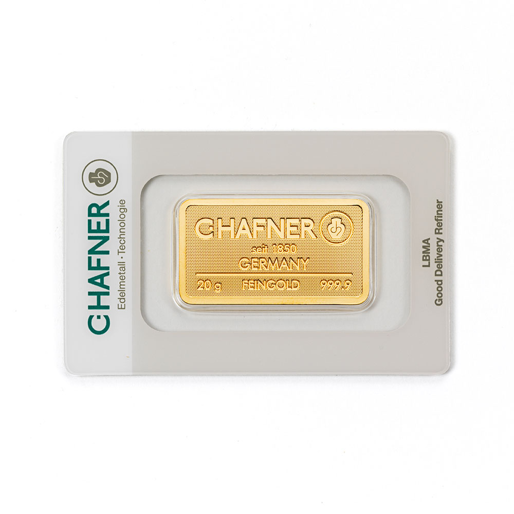 C.HAFNER 20 gram goudbaar