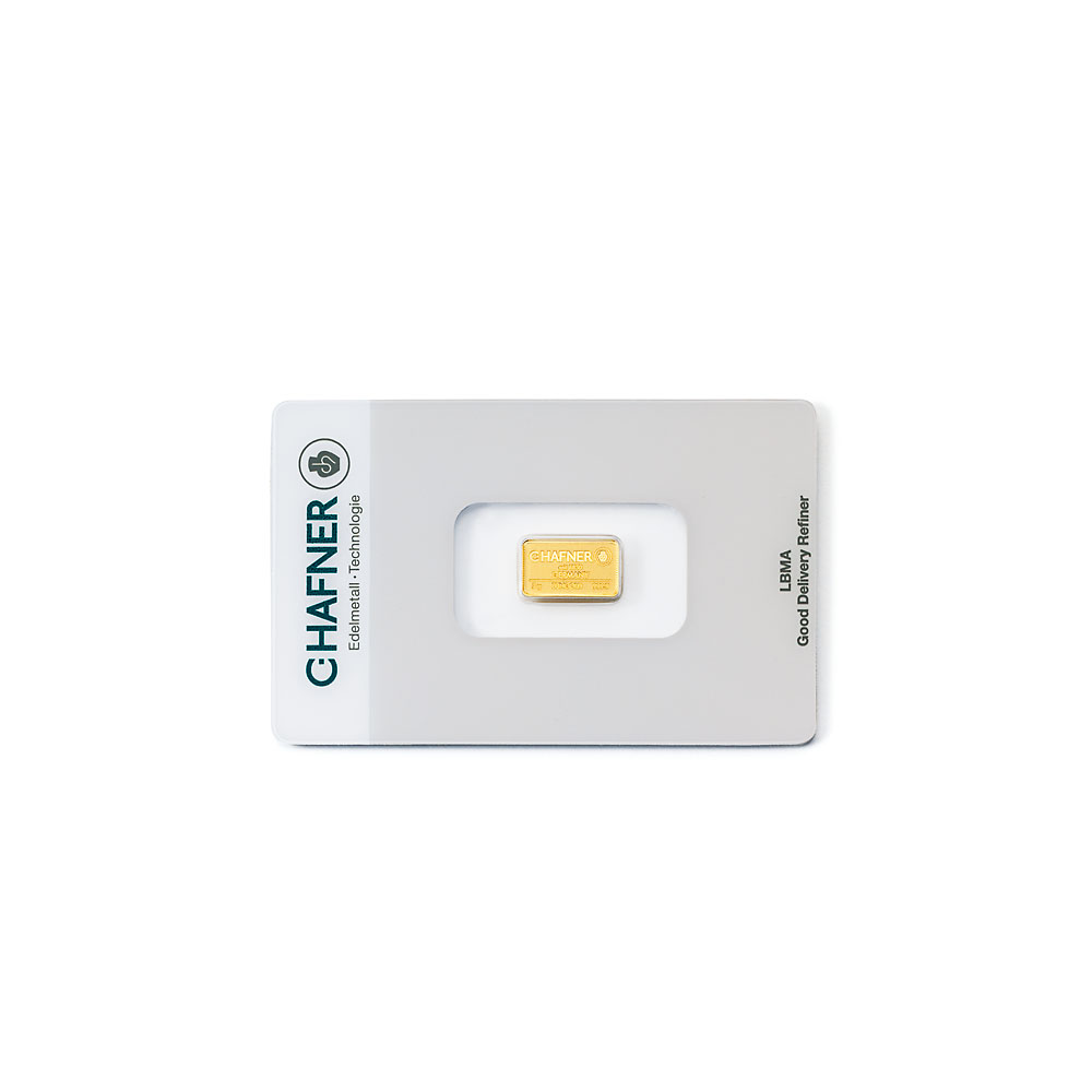 C.HAFNER 2 gram goudbaar